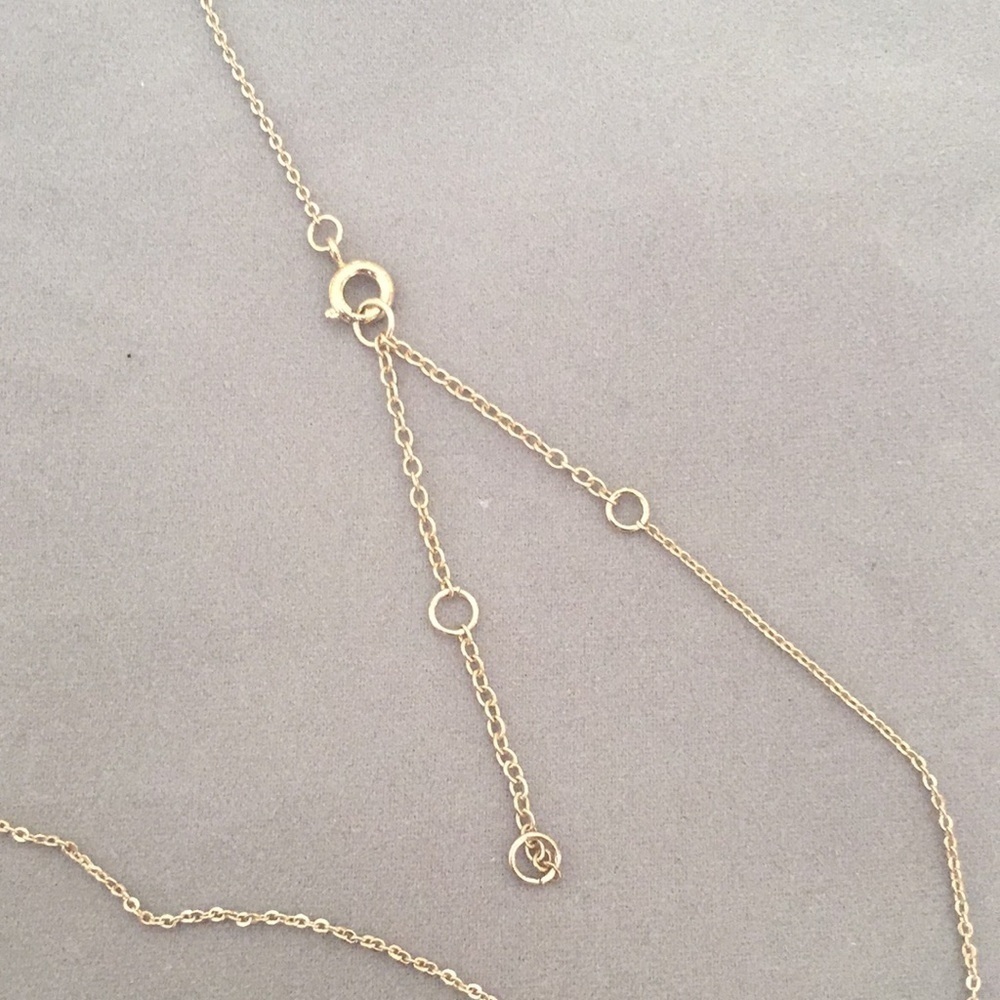 Butterfly gold tone adjustable necklace - Picture 2 of 3